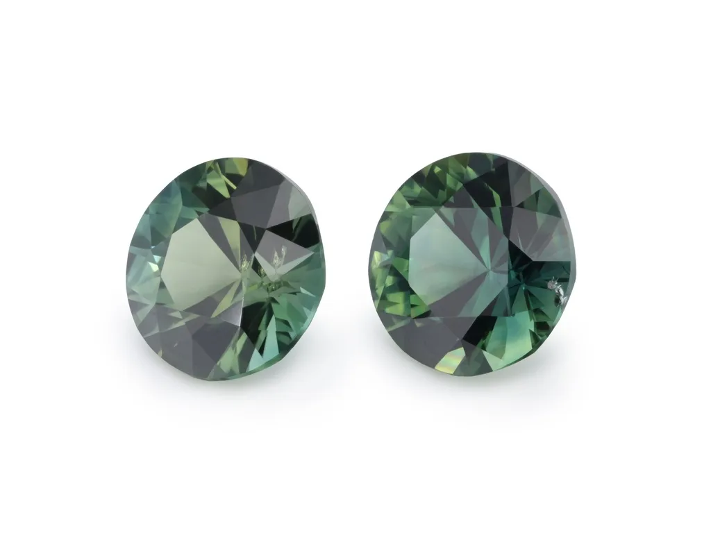 1.6ct Parti Sapphire, Round gemstone