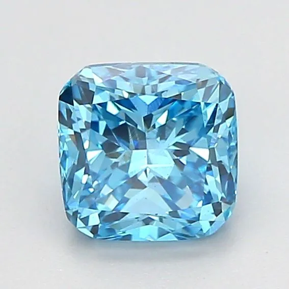 1.12ct CUSHION Fancy Vivid Blue VS2 Coloured Lab diamond
