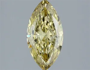 1.15ct MARQUISE Fancy Intense Yellow VS1 Coloured Lab diamond