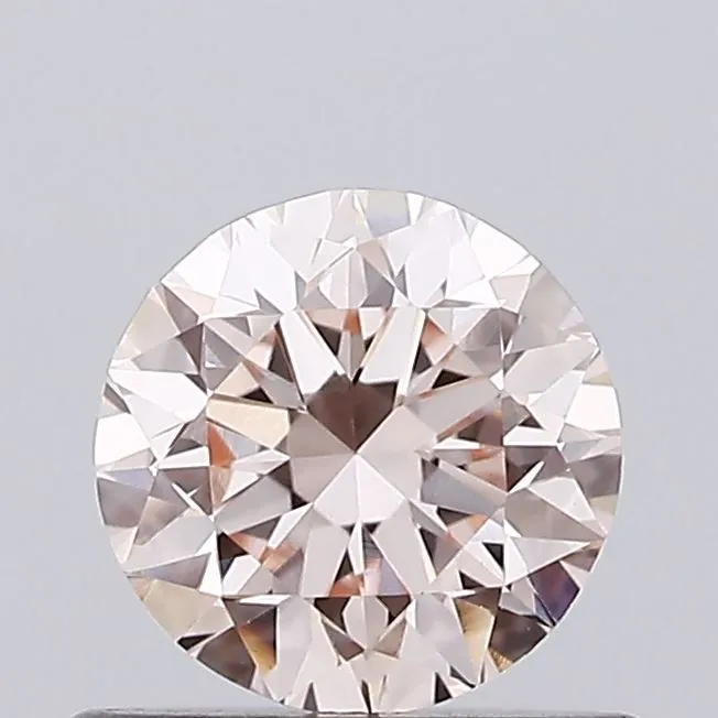 0.64ct ROUND Fancy Light Pink VVS2 Coloured Lab diamond