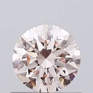 0.64ct ROUND Fancy Light Pink VVS2 Coloured Lab diamond