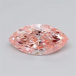 1.05ct MARQUISE Fancy Vivid Pink VVS2 Coloured Lab diamond