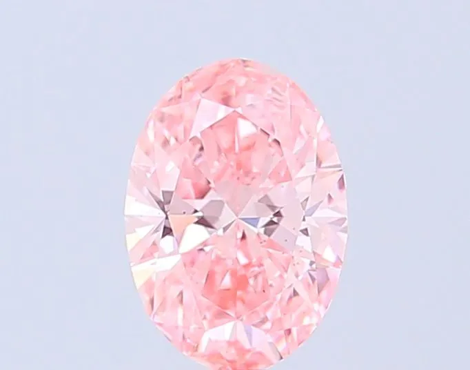 1.04ct OVAL Fancy Vivid Pink VS1 Coloured Lab diamond