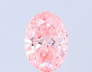 1.04ct OVAL Fancy Vivid Pink VS1 Coloured Lab diamond