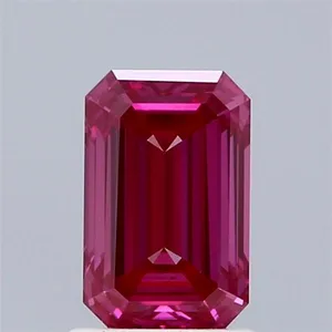 1.38ct EMERALD Fancy Vivid Pink VS1 Coloured Lab diamond