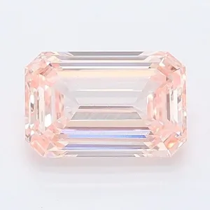 1.02ct EMERALD Fancy Intense Pink VS1 Coloured Lab diamond