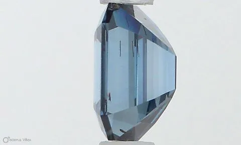 0.61ct RADIANT Fancy Deep Blue SI1 Coloured Lab diamond
