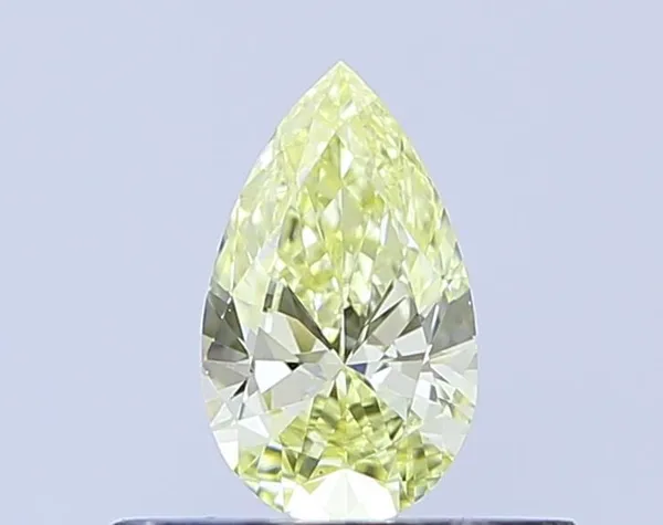 0.3ct PEAR Fancy Yellow VS1 Coloured Lab diamond