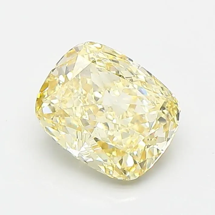1.19ct CUSHION Fancy Yellow VVS2 Coloured Lab diamond