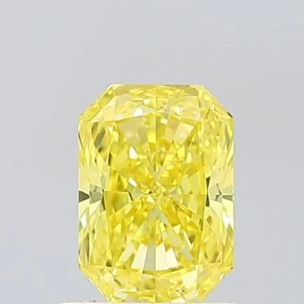 1.07ct RADIANT Fancy Vivid Yellow VS1 Coloured Lab diamond