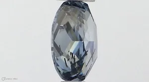 0.54ct OVAL Fancy Vivid Blue SI2 Coloured Lab diamond