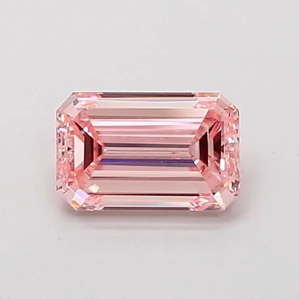 1ct EMERALD Fancy Intense Pink VVS2 Coloured Lab diamond