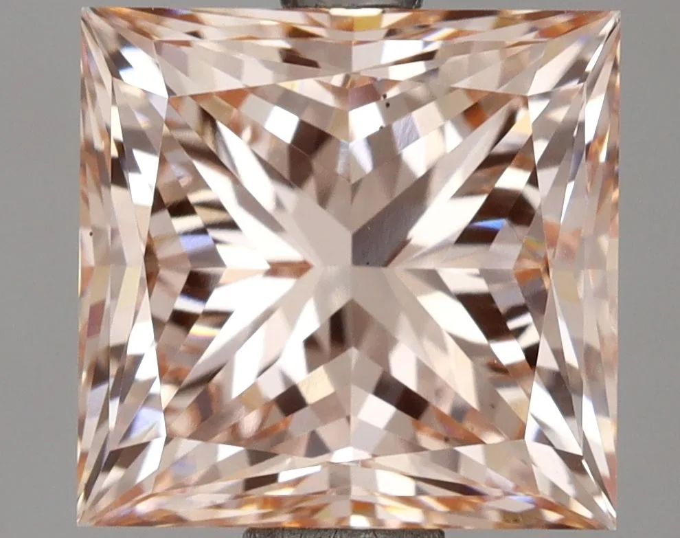 3.52ct PRINCESS Fancy Intense Pink VS2 Coloured Lab diamond