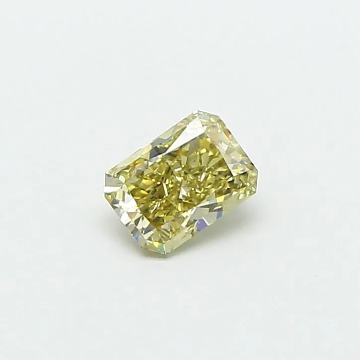 0.79ct RADIANT Fancy Yellow VS2 Coloured Lab diamond
