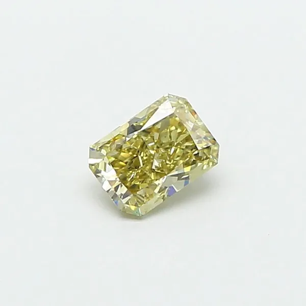 0.79ct RADIANT Fancy Yellow VS2 Coloured Lab diamond