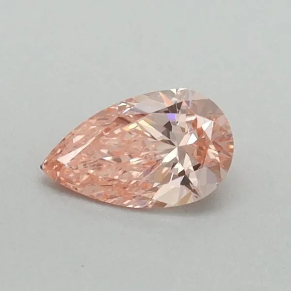 0.33ct PEAR Fancy Vivid Pink VS1 Coloured Lab diamond