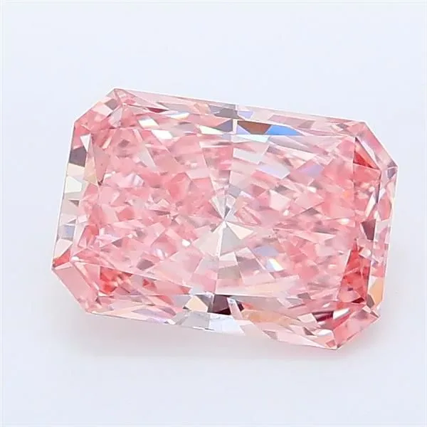 1.01ct RADIANT Fancy Vivid Pink VS2 Coloured Lab diamond