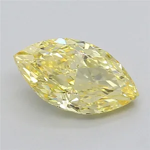 1.45ct MARQUISE Fancy Intense Yellow VVS2 Coloured Lab diamond