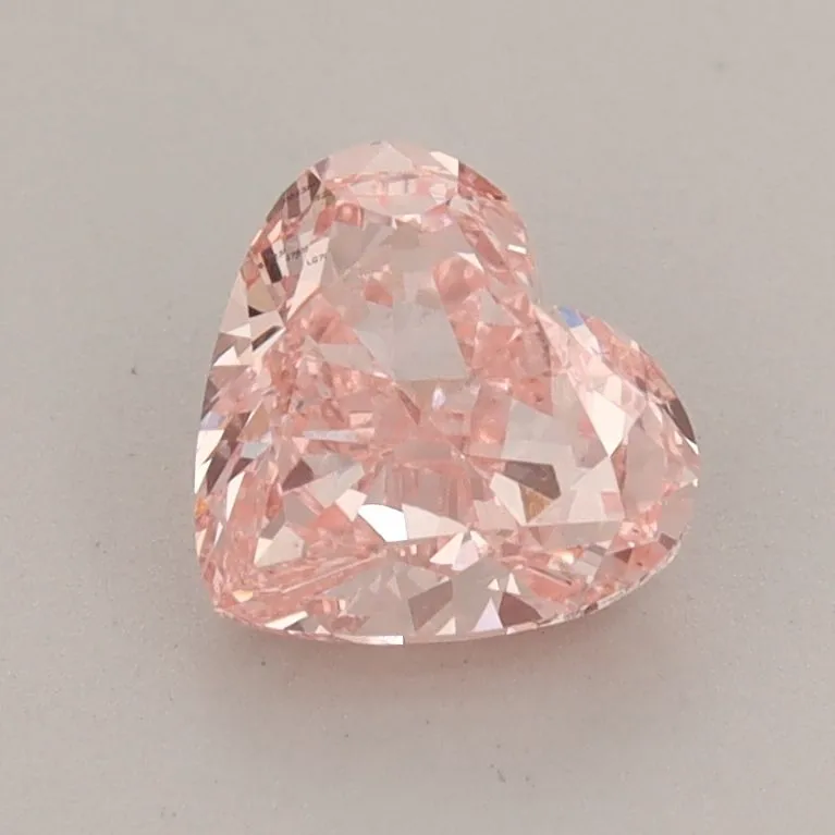1.17ct HEART Fancy Vivid Pink VS1 Coloured Lab diamond