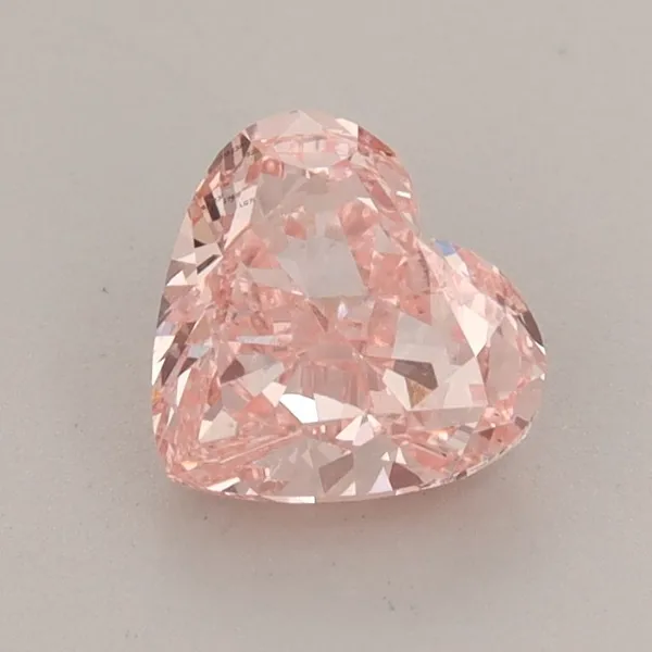 1.17ct HEART Fancy Vivid Pink VS1 Coloured Lab diamond