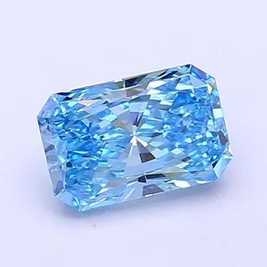 1.1ct RADIANT Fancy Vivid Blue VS1 Coloured Lab diamond