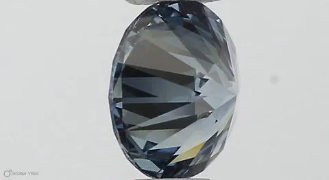 0.37ct ROUND Fancy Vivid Blue VVS2 Coloured Lab diamond