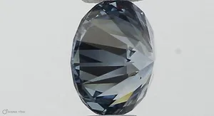 0.37ct ROUND Fancy Vivid Blue VVS2 Coloured Lab diamond