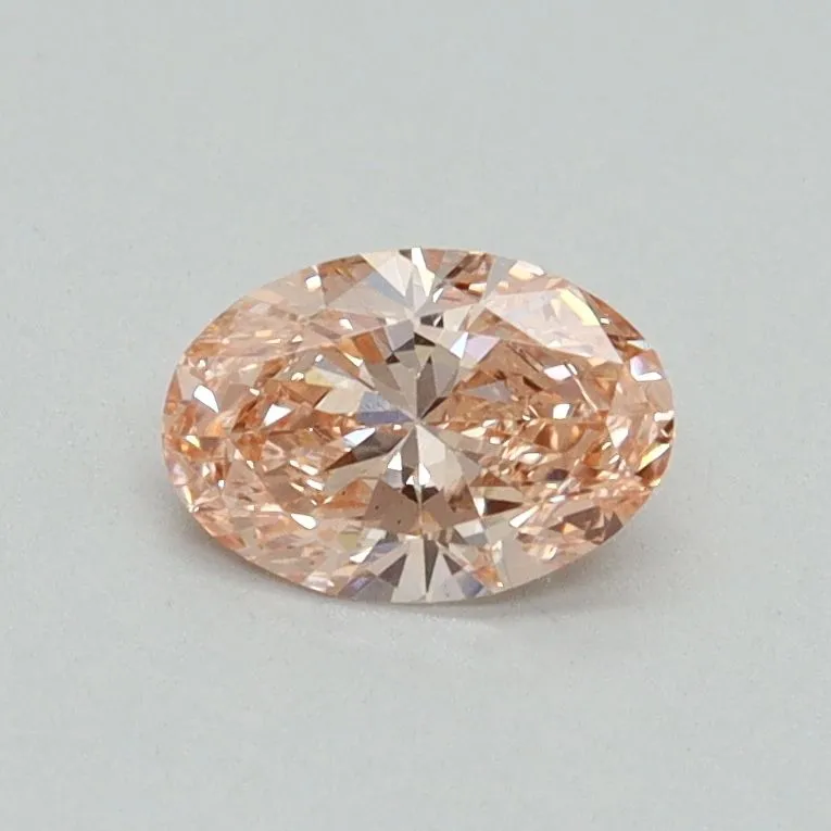 0.45ct OVAL Fancy Vivid Pink VS1 Coloured Lab diamond