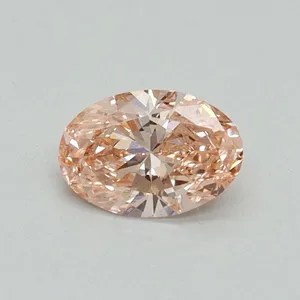 0.45ct OVAL Fancy Vivid Pink VS1 Coloured Lab diamond