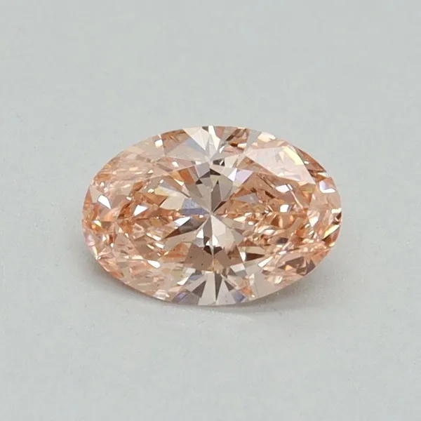 0.45ct OVAL Fancy Vivid Pink VS1 Coloured Lab diamond