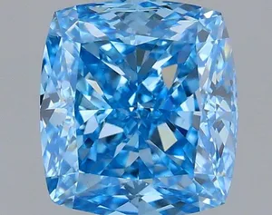 1.01ct CUSHION Fancy Vivid Blue VS1 Coloured Lab diamond