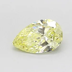 0.5ct PEAR Fancy Yellow VVS2 Coloured Lab diamond