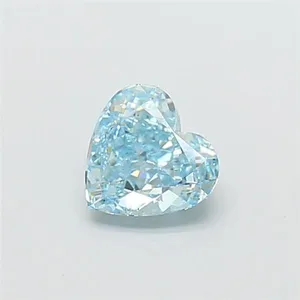 1.12ct HEART Fancy Intense Blue VS1 Coloured Lab diamond