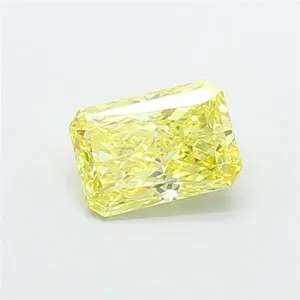 1.06ct RADIANT Fancy Vivid Yellow VVS2 Coloured Lab diamond