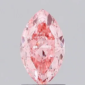 1.1ct MARQUISE Fancy Vivid Pink VVS2 Coloured Lab diamond