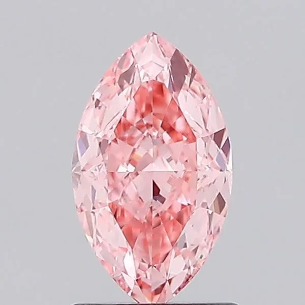 1.1ct MARQUISE Fancy Vivid Pink VVS2 Coloured Lab diamond