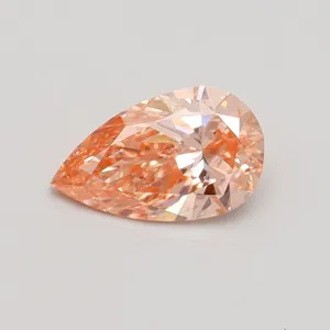 0.5ct PEAR Fancy Intense Pink SI1 Coloured Lab diamond