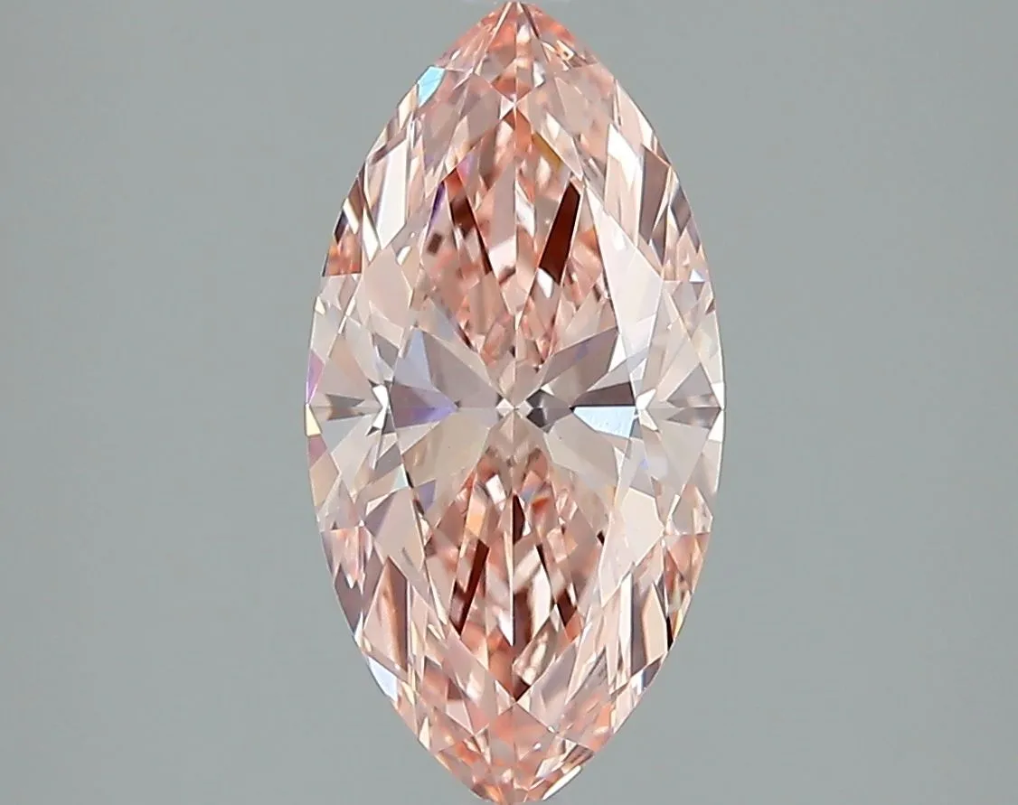 2.03ct MARQUISE Fancy Intense Pink VVS2 Coloured Lab diamond