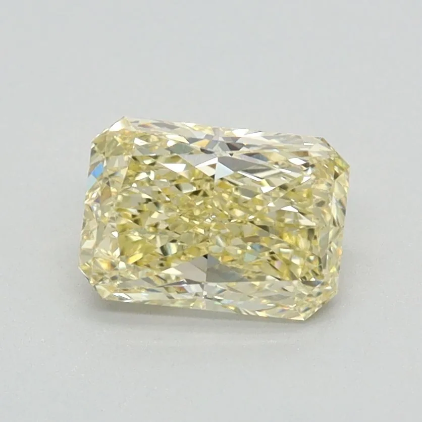 0.81ct RADIANT Fancy Intense Yellow VVS2 Coloured Lab diamond