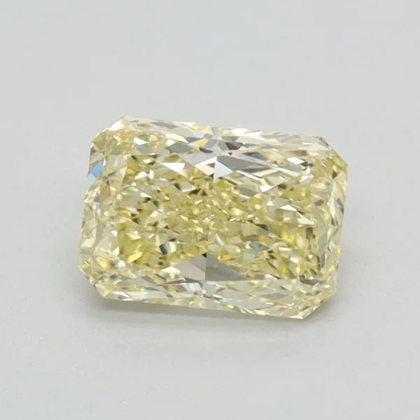 0.81ct RADIANT Fancy Intense Yellow VVS2 Coloured Lab diamond