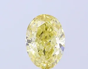 1.19ct OVAL Fancy Intense Yellow VS1 Coloured Lab diamond