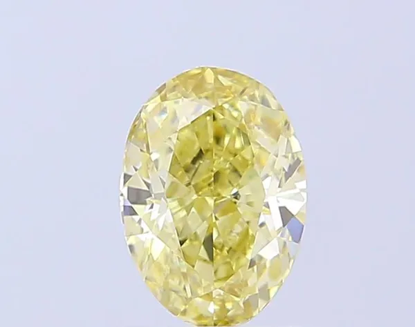 1.19ct OVAL Fancy Intense Yellow VS1 Coloured Lab diamond