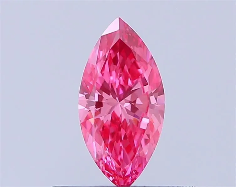 0.31ct MARQUISE Fancy Vivid Pink VS1 Coloured Lab diamond