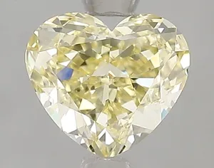 1.51ct HEART Fancy Yellow VS1 Coloured Lab diamond