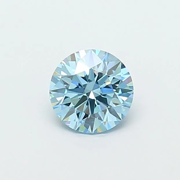 1.10ct ROUND Fancy Vivid Blue VS1 Coloured Lab diamond
