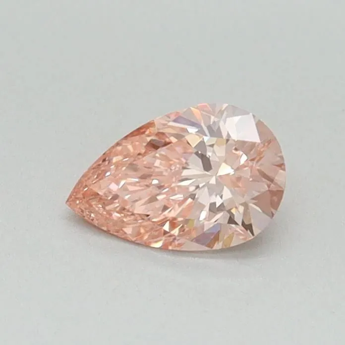 0.33ct PEAR Fancy Vivid Pink VVS2 Coloured Lab diamond