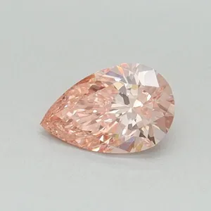 0.33ct PEAR Fancy Vivid Pink VVS2 Coloured Lab diamond