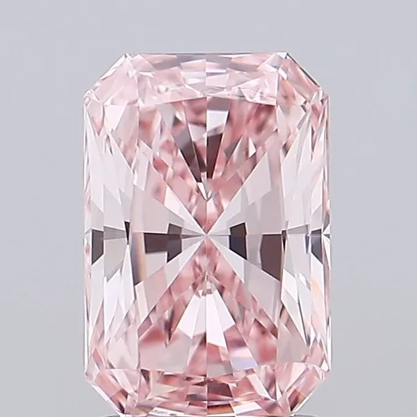 1.38ct RADIANT Fancy Intense Pink VVS2 Coloured Lab diamond