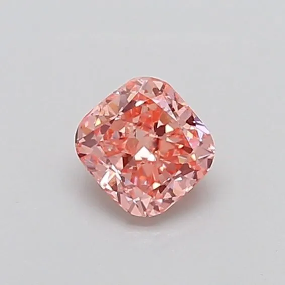 0.78ct CUSHION Fancy Vivid Pink VS1 Coloured Lab diamond