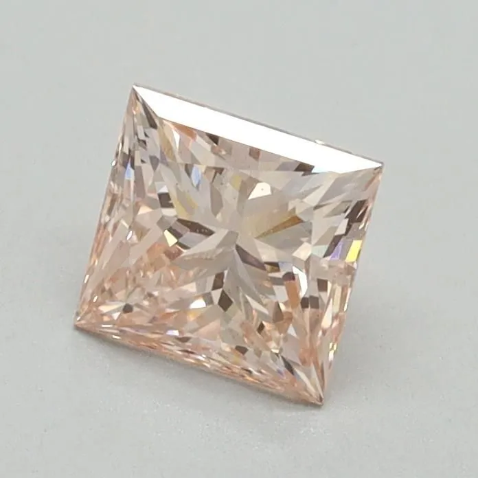 0.85ct PRINCESS Fancy Intense Pink VS1 Coloured Lab diamond